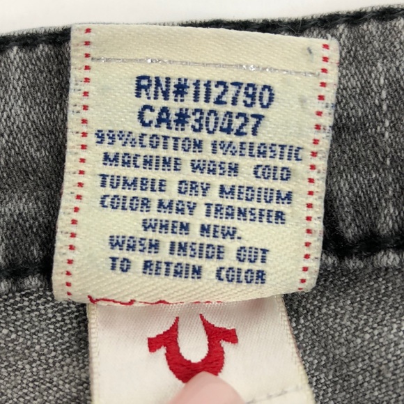 True Religion Billy Big T Gray Jeans, Size 29 - Picture 4 of 6